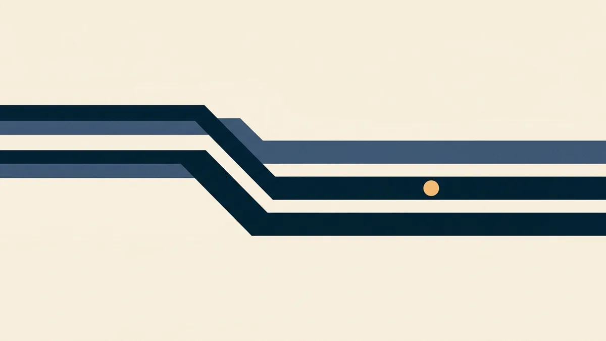 Abstract illustration of two separate credentialing pathways that run in parallel and never intersect.